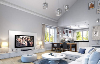 Одноэтажный коттедж с гаражом 227 кв.м