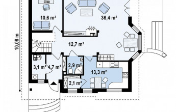 Мансардный коттедж 153 кв.м.