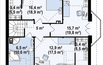 Мансардный коттедж 153 кв.м.