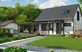 Маленький коттедж с мансардой 94 кв.м.