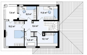 Интересный проект дома 164 кв.м.