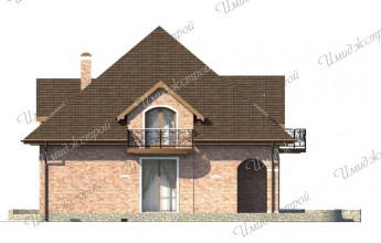 Дом в европейском стиле со сложной кровлей  Коттедж с оригинальной мансардой