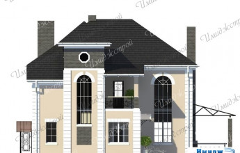 Двухэтажный коттедж в стиле фьюжн  Оригинальный дом в стиле фьюжн