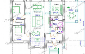 проект большого коттеджа