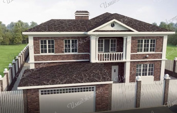 Проект коттеджа в Цветах Башкирии "Курмыш" 378 кв.м.