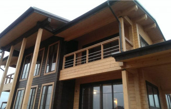 проект коттеджа из бревна