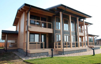 проект коттеджа из бруса