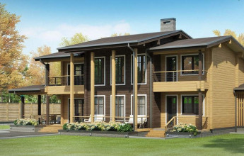 проект коттеджа из бруса