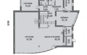 Оригинальный дом с косой кровлей  Особняк со скошенной крышей на 436 м2
