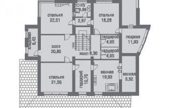 Косая кровля 436 кв.м.
