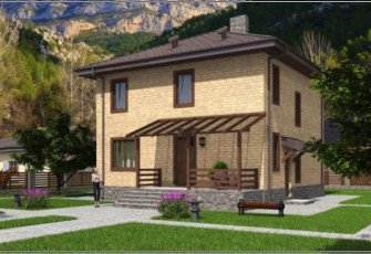 Небольшой двухэтажный дом все есть 122 кв.м