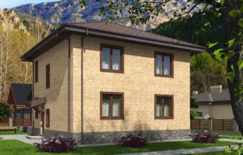 Небольшой двухэтажный дом все есть 122 кв.м