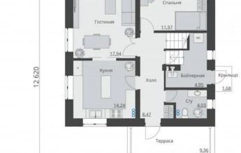 Небольшой двухэтажный дом все есть 122 кв.м