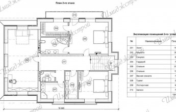 Дом на природе в стиле шале Двухэтажный дом на природе на 251 м2