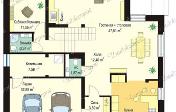 Светлый дом в стиле конструктивизма Дом в светлых тонах на 273 м2