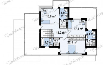 Современный дом в стиле Райта Современный двухэтажный особняк в стиле Райта