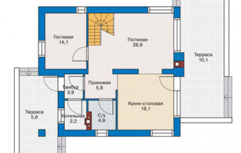 Мансардный коттедж на 193 кв.м.