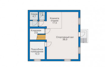 Коттедж с просторной задней террасой 246 кв.м.