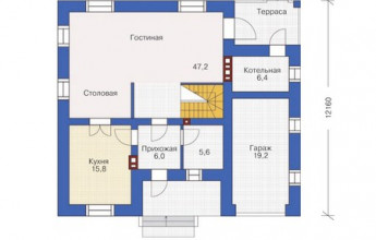 Гараж, встроенный в дом