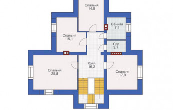 Сочетание английского стиля и голландского 260 кв.м.