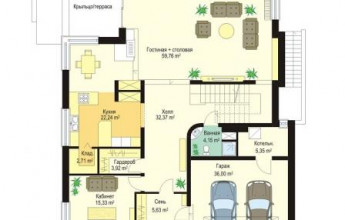 Двухэтажный коттедж в классическом стиле 288 кв2