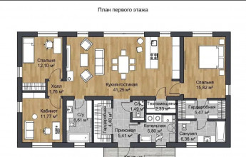 план одноэтажного дома