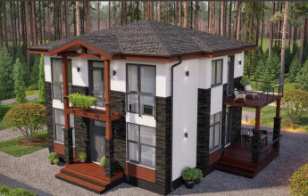 двухэтажный дом