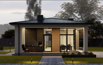 одноэтажный коттедж