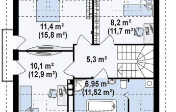 проект коттеджа 120 квадратных