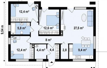 Коттедж Андрей 99 кв.м.