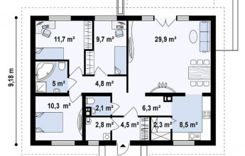бесплатный проект коттеджа