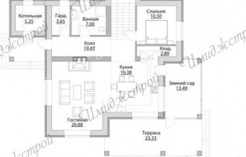 Классический дом в стиле Райта 212 кв.м.