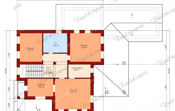 Дом в шведском стиле на 267 м2  Коттедж со светлым фасадом