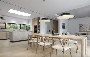 кухня в современном коттедже