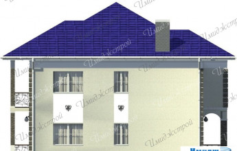 Оригинальный дом на 2 семьи Коттедж для 2 семей в минималистическом стиле