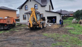 дом со встроенным гаражом