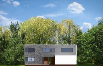 Современное решение с плоской кровлей 374 кв.м.