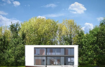 Современное решение с плоской кровлей 374 кв.м.