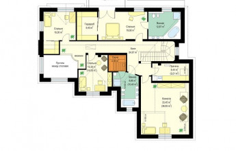 Максимальная площадь застройки 345 кв.м.