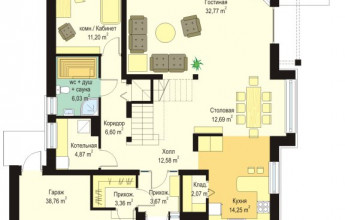 Дом в архитектурном стиле Райта  250 кв.м.