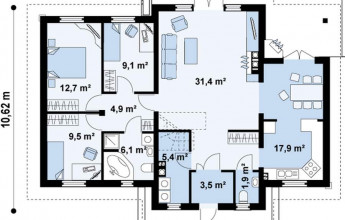 Классика с колоннами 109 кв.м.